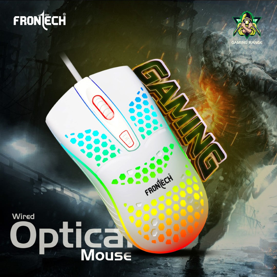 Frontech Nova Knight Wired Gaming Set: Rainbow LED, 104 Keys, 1600 DPI (KB-0045) Frontech Nova Knight Wired Gaming Set: Rainbow LED, 104 Keys, 1600 DPI (KB-0045)